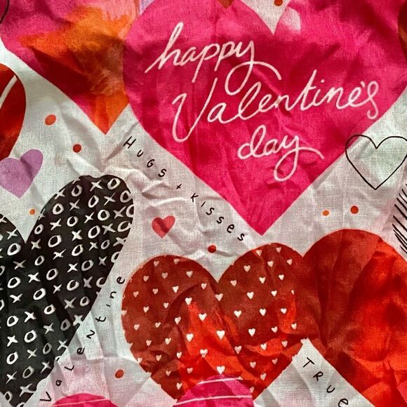 Valentine’s Day Multi Mixed Print Fashion Scarf Red Black White Pink OSFM - Picture 5 of 5